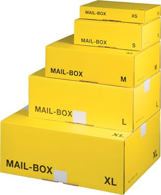 Mail-Box, S, wiederverschließbar, haftklenend, 249 x 175 x 79 mm gelb