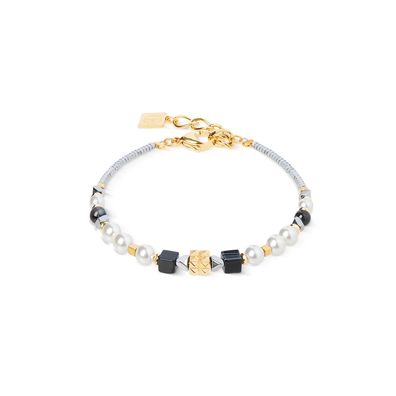Coeur de Lion Armband 4314-30-1314 Modern Elegance Spikes Gold, Weiß