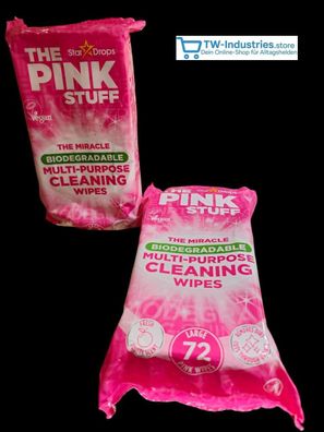 The Pink Stuff Miracle Biodegradable Multi-Purpose Cleaning Wipes