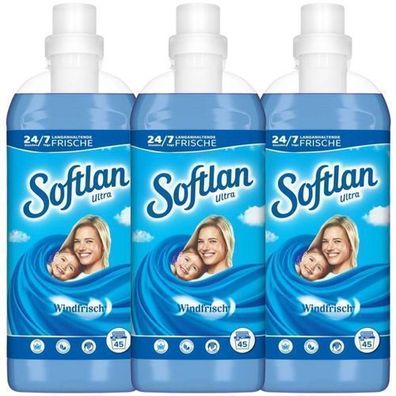 Softlan Windfrish 3D Weichspüler für 3x45 Wäschen, hergestellt in Deutschland