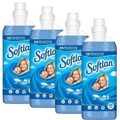 Softlan Windfrish 3D Weichspüler, 4x45 Waschladungen, Made in Deutschland
