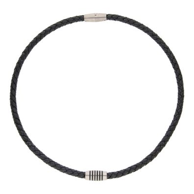 Boccia Leder Collier mit Titanverschluss 0843-03