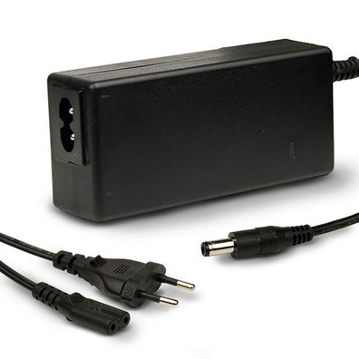 ISOLED Trafo 24V/DC 0-60W mit Rundstecker und Flachstecker