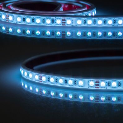 ISOLED LED AQUA RGB PU Linear Flexband 24V DC 14,4W IP68 5m Rolle 120 LED/m