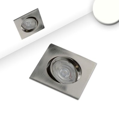 ISOLED LED Einbauleuchte Slim68 Alu gebürstet eckig 9W neutralweiß dimmbar