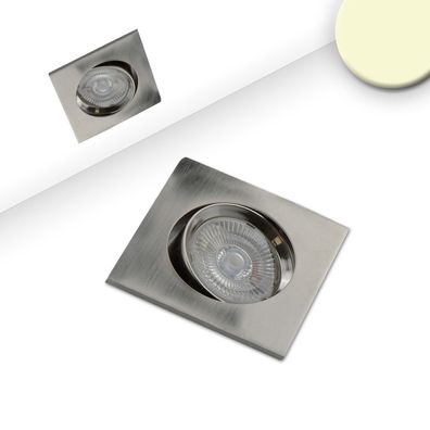 ISOLED LED Einbauleuchte Slim68 Alu gebürstet eckig 9W warmweiß dimmbar