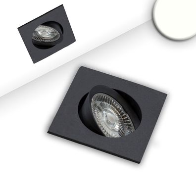 ISOLED LED Einbauleuchte Slim68 schwarz eckig 9W neutralweiß dimmbar