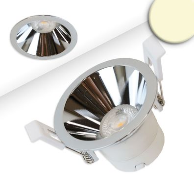 ISOLED LED Einbaustrahler BACK60 alu glänzend rund 5W CRI90 2700K rückversetzt UGR<
