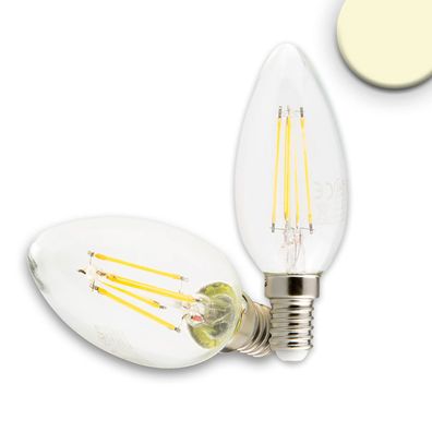 ISOLED E14 LED Kerze 4W klar warmweiß dimmbar