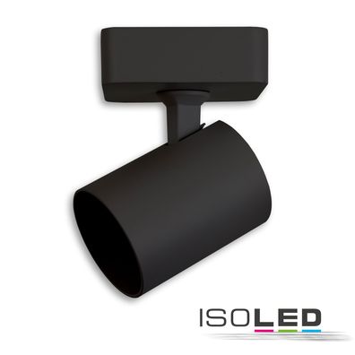 ISOLED Wand-/Deckenleuchte GU10 Single IP20 schwarz exkl. Leuchtmittel