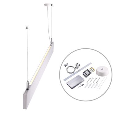 ISOLED LED Hängeleuchte Linear Up&Down 600 25W prismatisch linear- u. 90° verbindba