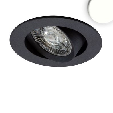 ISOLED LED Einbauleuchte Slim68 MiniAMP schwarz rund 8W 24V DC neutralweiß dimmbar