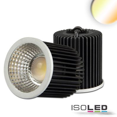 ISOLED LED Spot weißdynamisch GU10 8W 3-polig 24V DC silber 60° 2700-5700K CRI80
