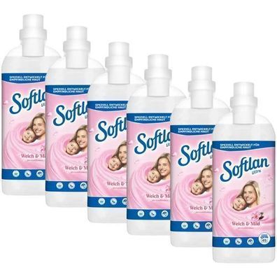 Softlan Weich & Mild Weichspüler für 6x45 Wäschen