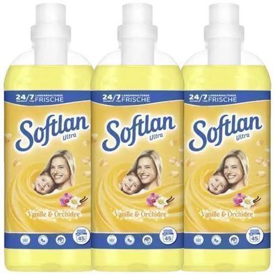 Softlan Vanille & Orchidee 3D Weichspüler 3x45 Wäschen