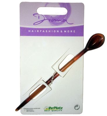 Exklusive Diana Haarnadel (12 cm) - Edel-Braun