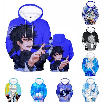 Anime Hoodie Men Women Blue Period Yaguchi Yatora Print Casual Pullover Tops