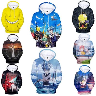 Anime Pullover Hoodies Assassination Classroom Korosensei Unisex Adults Teens