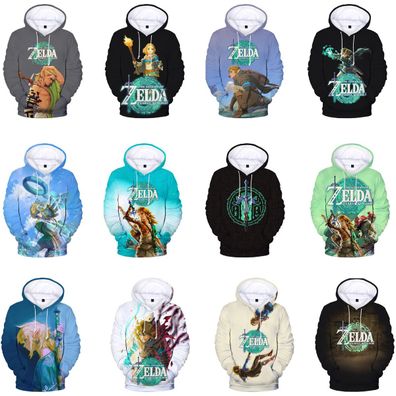 The Legend of Zelda Tears of the Kingdom Link 3D Hoodies Sweatshirt Jacke Mantel