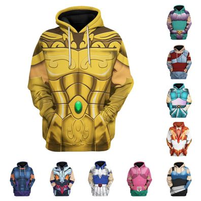 Saint Seiya Knights of the Zodiac 3D Hoodie Adult Sweatshirt Jacke Mantel Kostum