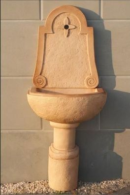 Wandbrunnen Waschbecken Garten Ausgussbecken Gartenspüle Becken Stein ALLORA