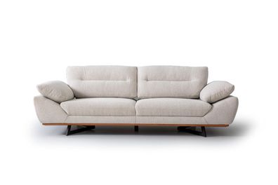 Designer Sofa 3 Sitzer Couch Polster Sofas Design Weiß in wohnzimmer