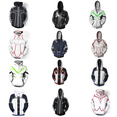 Sword Art Online Kirigaya Kazuto 3D Hoodies Sweatshirts Jacken Mantel Kostume