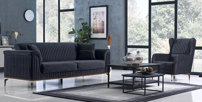 Sofa Sofagarnitur Wohnlandschaft Couch Sitzgarnitur Polstermöbel Sitzgruppe 3 + 1