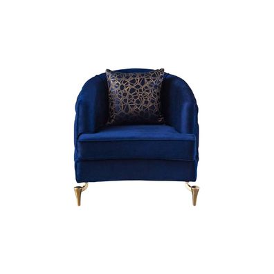 Chesterfield Blau Sofagarnitur Sessel Kreative Möbel Textil Stoff Wohnzimmer Neu