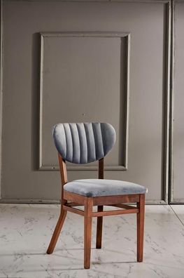 Stuhl Esszimmerstuhl Designer Textil Stühle Holz Luxus Esszimmerstühle