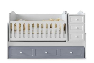 Modernes Montessori Babybett mit Schubladen und Stauraum Funktionales Design