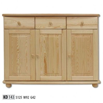 Sideboard Anrichte Kommode Kiefer massiv Wohnzimmer vollmassiv Massivholz holz