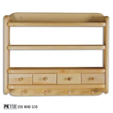 Schrank Vollholz Möbel Holz Regal Massivholz Wandschrank Regale Küchenschrank