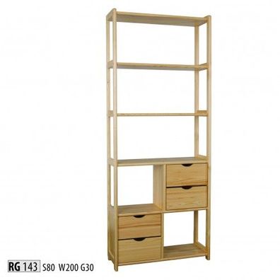 Regal Bücherschrank Schränke Bücherregal Wohnwand Wohnzimmer Wand Regal Design