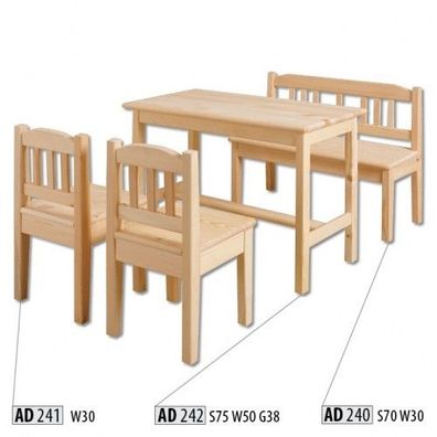 Kindersitzgruppe 4tlg Kindermöbel Set Sitzgarnitur Kind Kinderstuhl Kindertisch