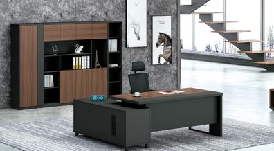 Eckschreibtisch Arbeits Schreib Büro Tisch Luxus Klasse Designer Möbel Tische