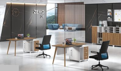 Arbeits Schreib Büro Tisch Luxus Klasse Designer Möbel mit Schubladen Tische
