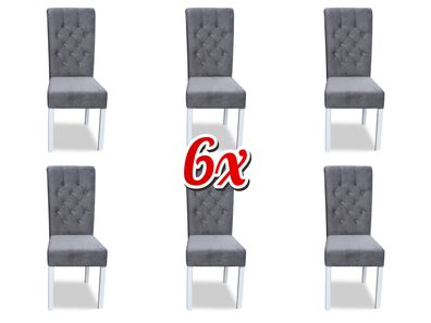 Stuhlgruppe Komplette Garnitur 6x Lehnstuhl Stühle Gruppen Garnitur Esszimmer