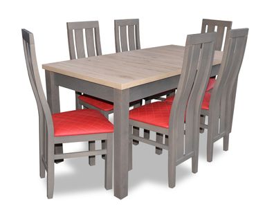 Esstisch Sitzgarnitur Tisch Stuhl Set Esszimmer Garnituren Design Sets 6 Stühle