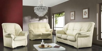 Sofas Couch Polster Garnitur Moderne Couchen Kunstleder Sofagarnitur 3 + 1 + 1Sitzer