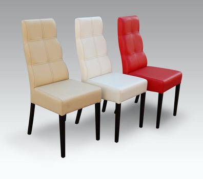 Designer Stuhl Luxus Lehnstuhl Polster Stühle Gastro Esszimmer Design Sitz Neu