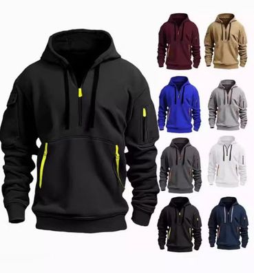 Sweatshirt Kapuzenpullover Sweatjacke Pullover Hoodie Basic Herren Sport