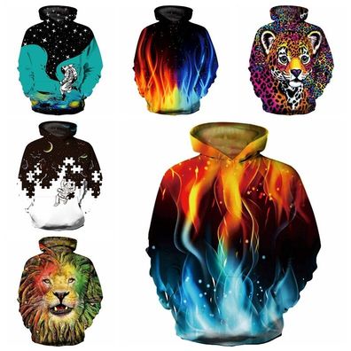 Kinder Jungen e 3D Print Hooded Pullover lassig Hoodies Sweatshirts Tops DE