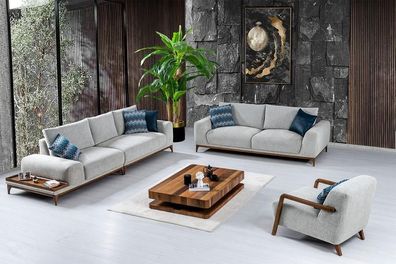 Sofa Wohnzimmergarnitur Polstergarnitur Set Sofakombination Sitzgarnitur 4 + 3 + 1