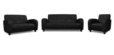 Sofagarnitur Moderne 321 Sitzer Ledersofa Couch Wohnlandschaft Garnitur Design