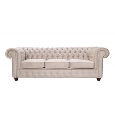 Design Klassiker 3 Sitzer Chesterfield Big XXL Couch Leder Textil Sofas Couchen