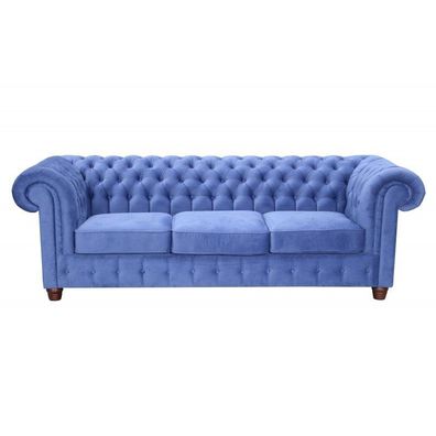 Design Klassiker Chesterfield Big XXL 3 Sitzer Couch Leder Textil Sofas Couchen