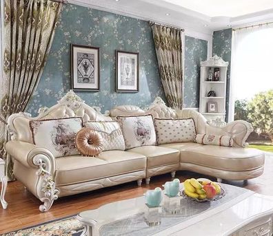 Ecksofa L Form Wohnlandschaft Couch M?bel Leder Holz Sofa Chesterfield