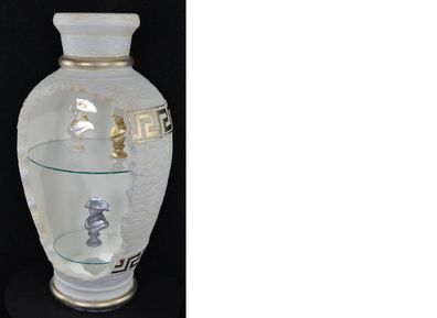 Design Bar Vasenbar Regal Glas Leuchte Vase Schrank Vitrinen 6861 Neu