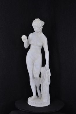 Antik Marmor Stil Statue Eva mit Apfel XXL Figur Statuen Skulptur Deko PG0346